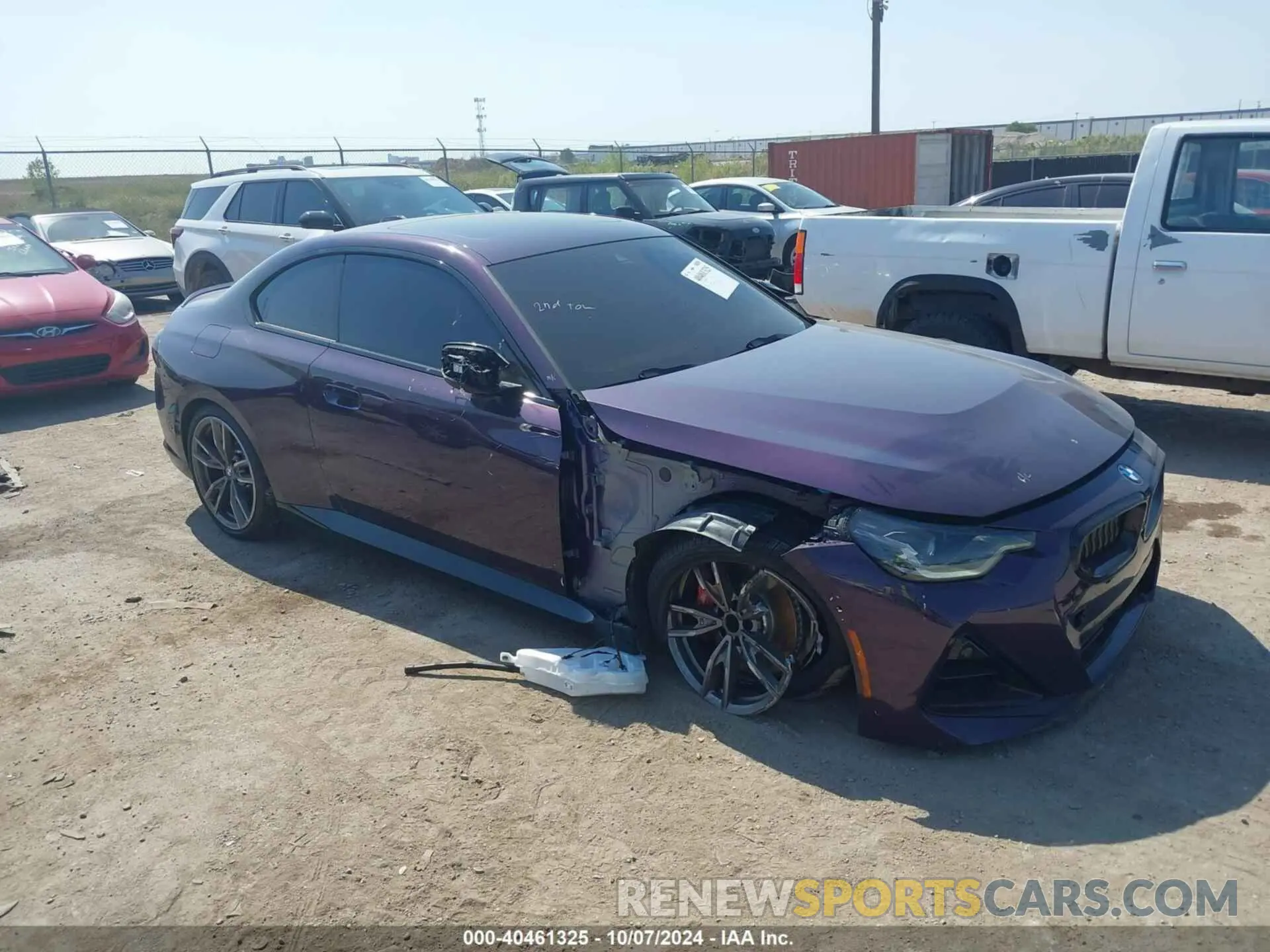 1 Photograph of a damaged car 3MW53CM05P8C80200 BMW M240 2023