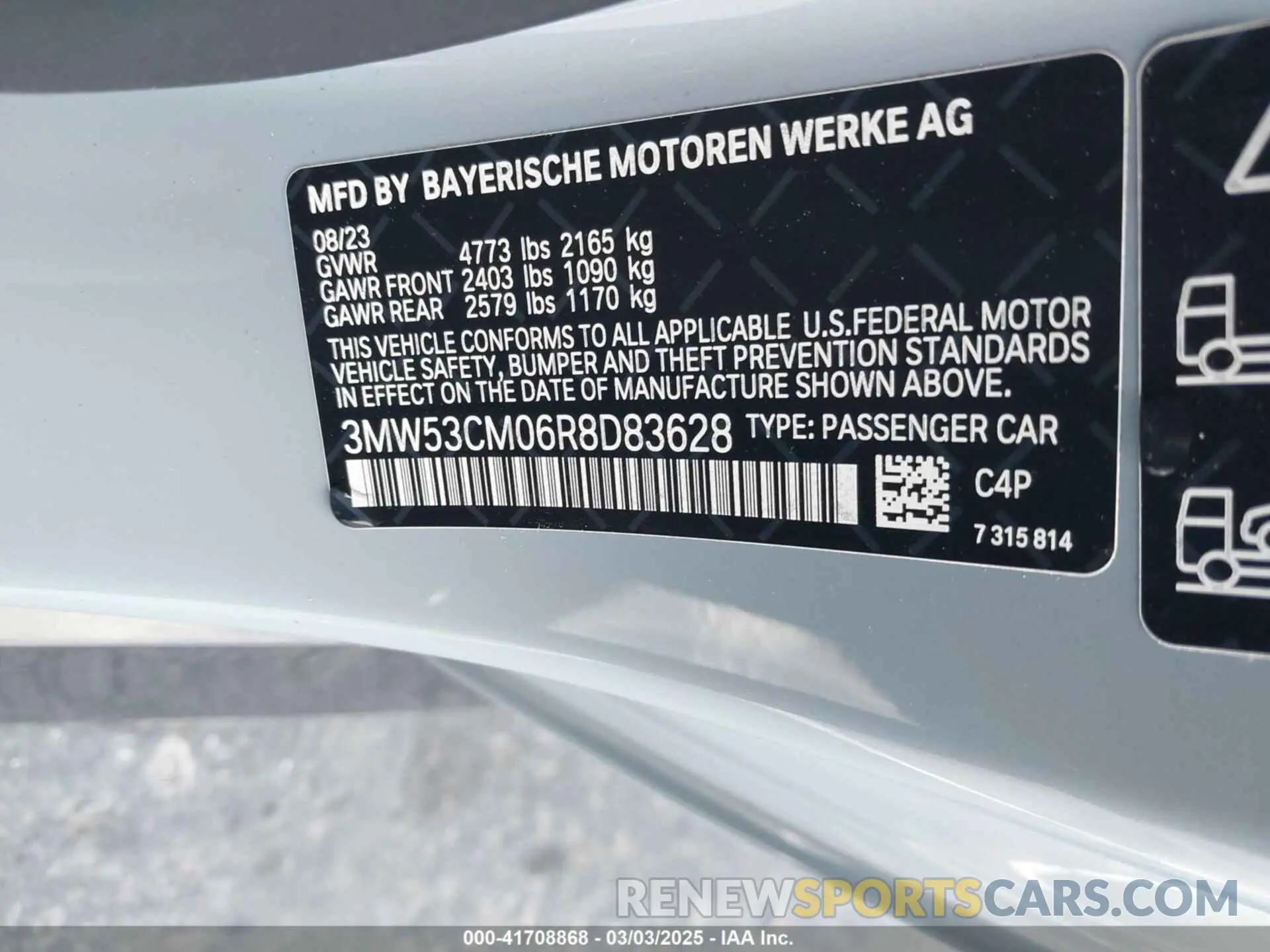 9 Фотография поврежденного автомобиля 3MW53CM06R8D83628 BMW M240 2024
