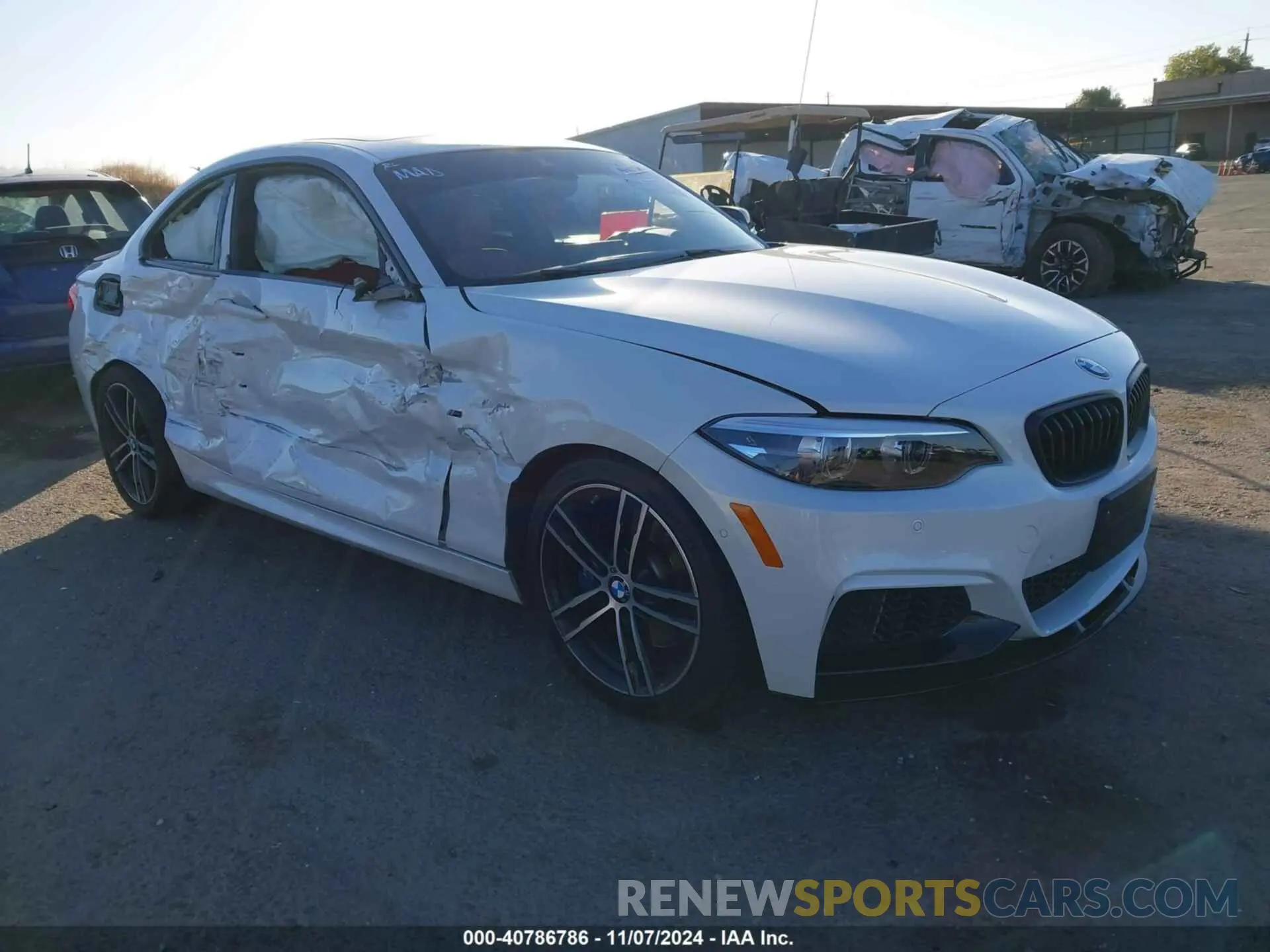 1 Photograph of a damaged car WBA2J5C58KVC07817 BMW M240I 2019