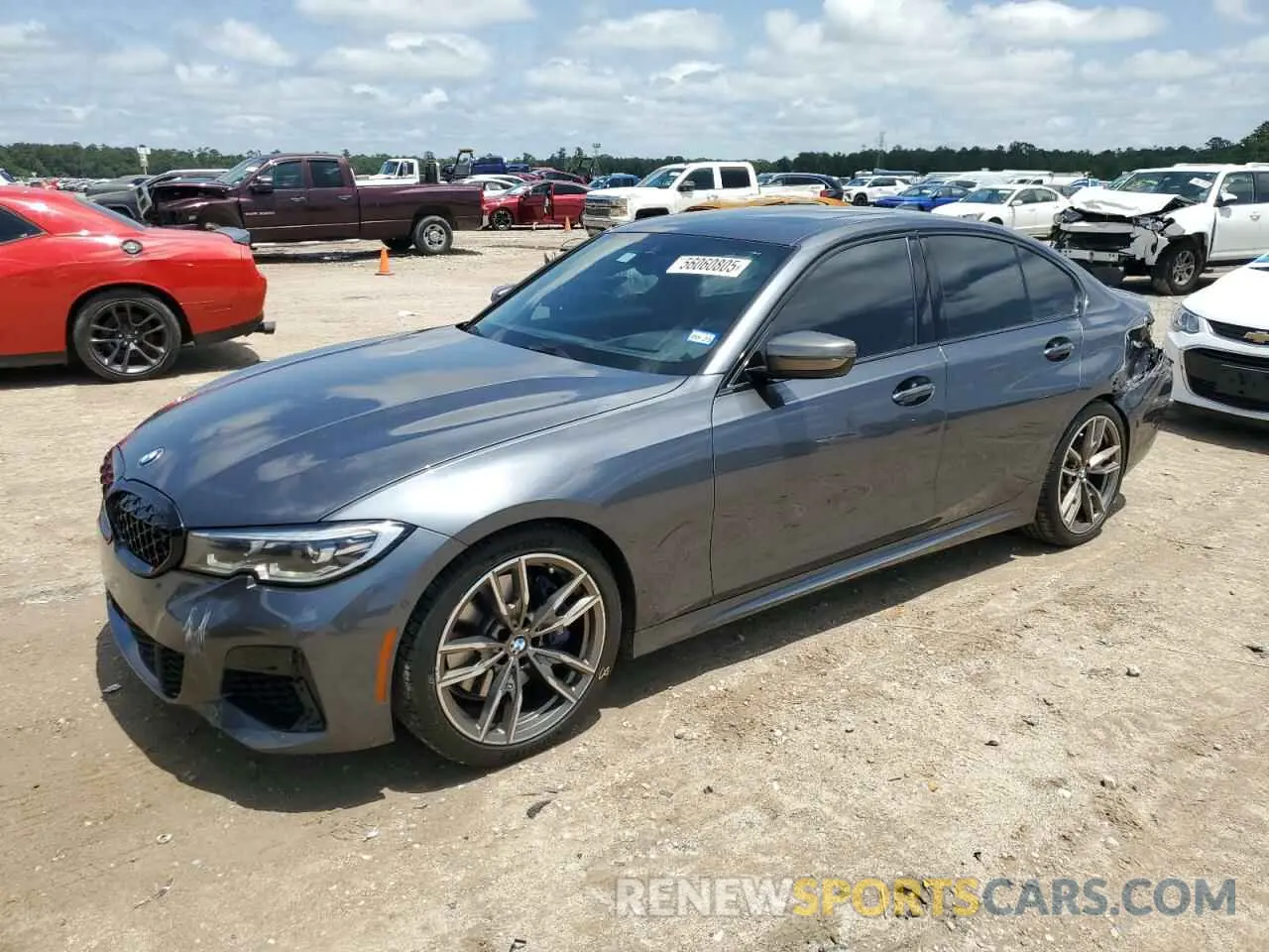 1 Фотография поврежденного автомобиля 3MW5U7J03L8B26409 BMW M3 2020