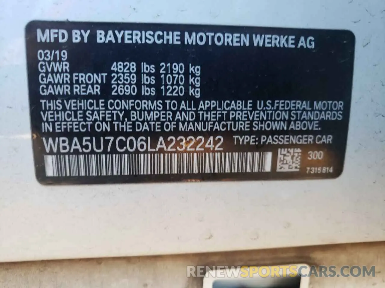13 Фотография поврежденного автомобиля WBA5U7C06LA232242 BMW M3 2020