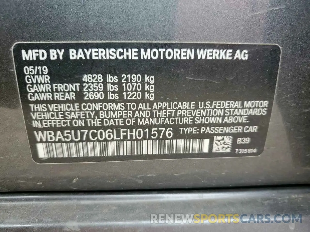 13 Фотография поврежденного автомобиля WBA5U7C06LFH01576 BMW M3 2020