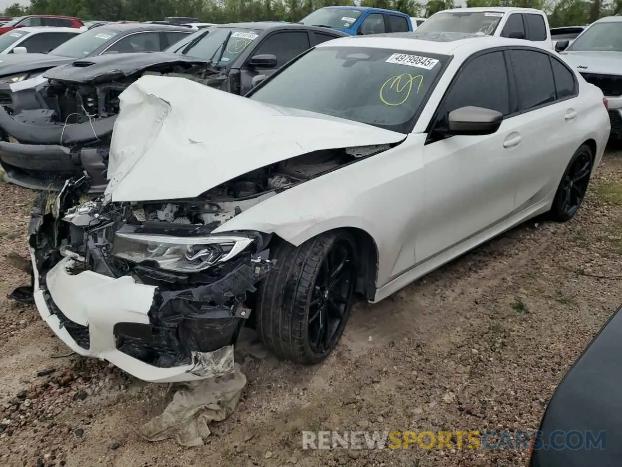 1 Photograph of a damaged car 3MW5U7J03M8C12479 BMW M3 2021