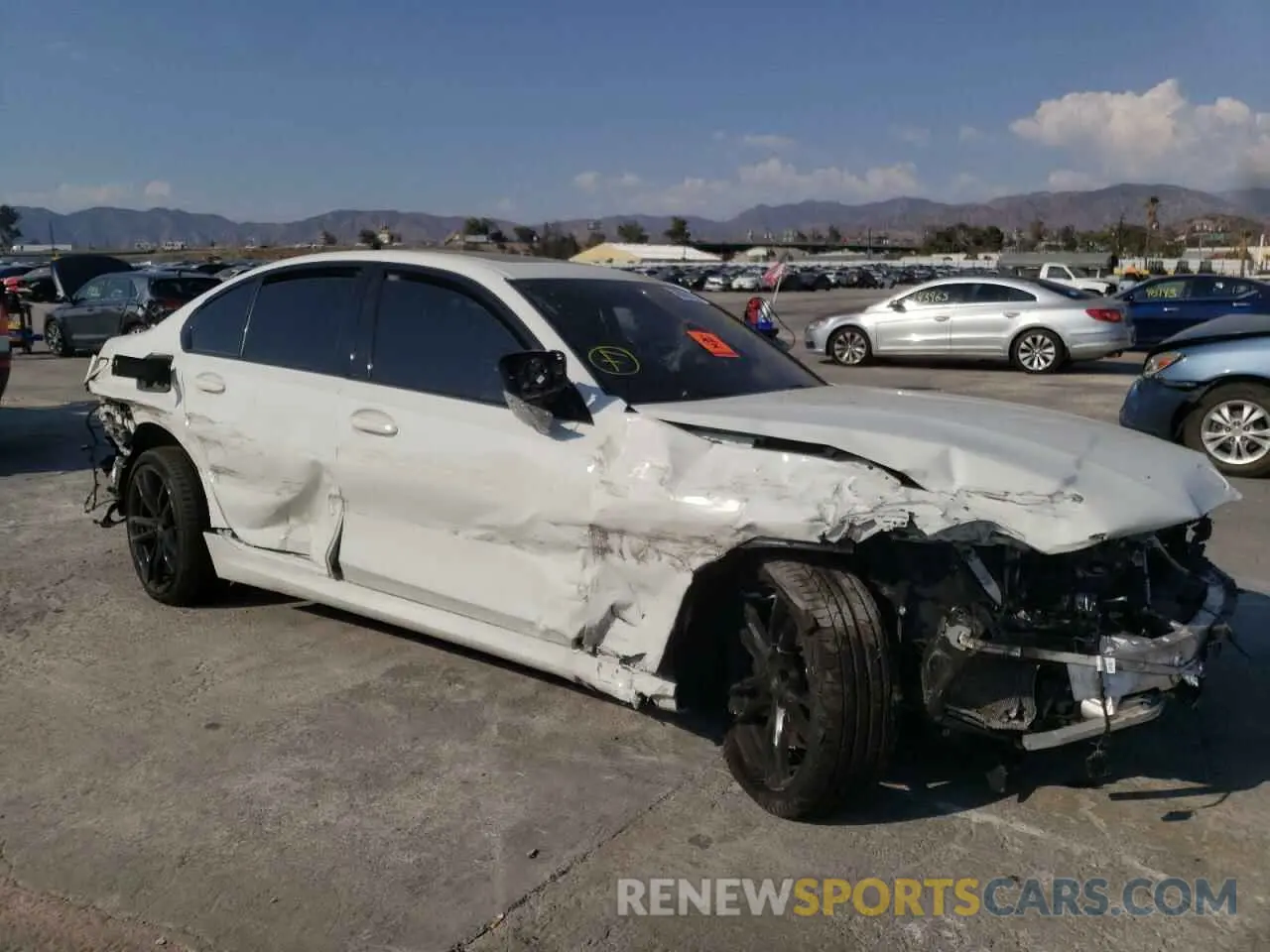 1 Photograph of a damaged car 3MW5U7J09M8C06167 BMW M3 2021