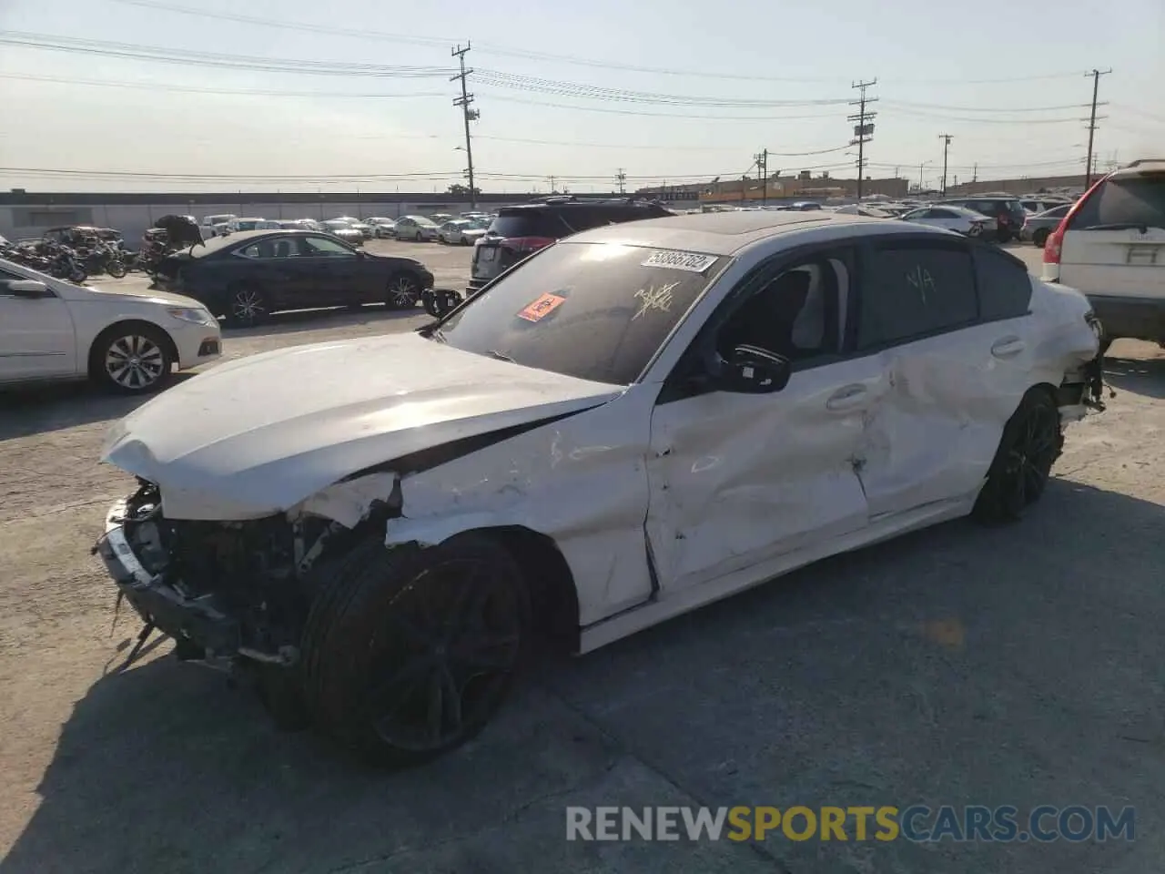 2 Photograph of a damaged car 3MW5U7J09M8C06167 BMW M3 2021