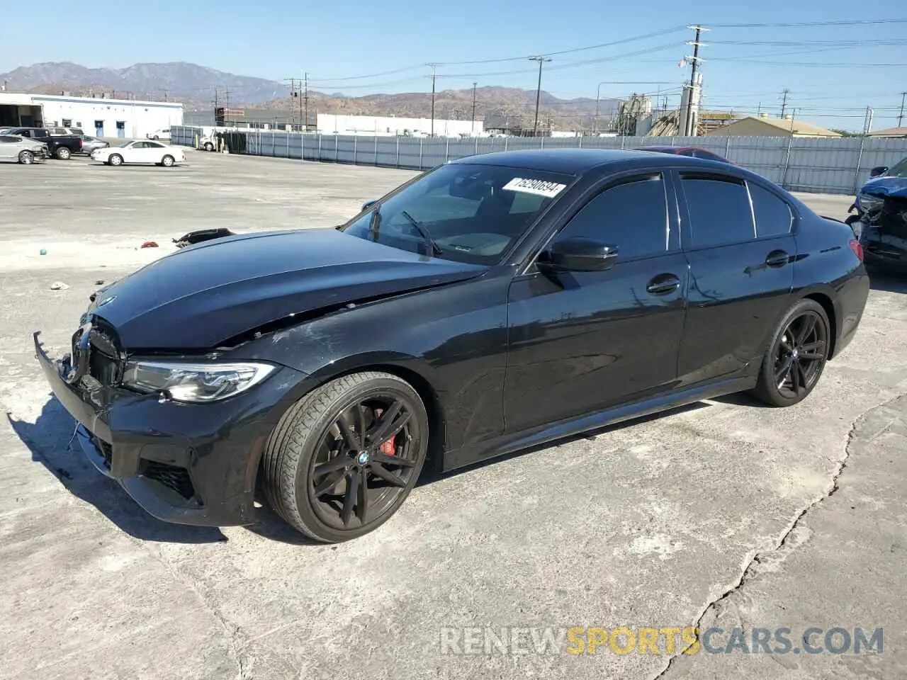 1 Фотография поврежденного автомобиля 3MW5U7J0XM8B60512 BMW M3 2021