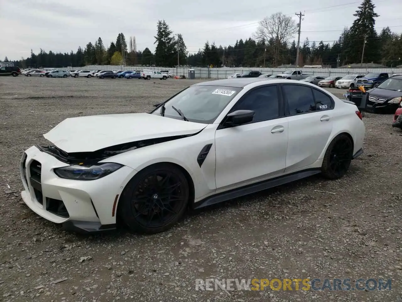 1 Photograph of a damaged car WBS33AY0XMFL32795 BMW M3 2021