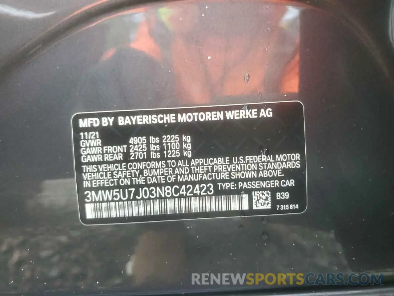13 Фотография поврежденного автомобиля 3MW5U7J03N8C42423 BMW M3 2022
