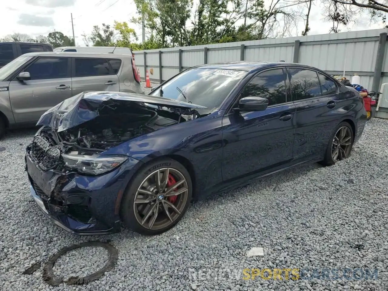 1 Фотография поврежденного автомобиля WBA5U7C03NFM33649 BMW M3 2022