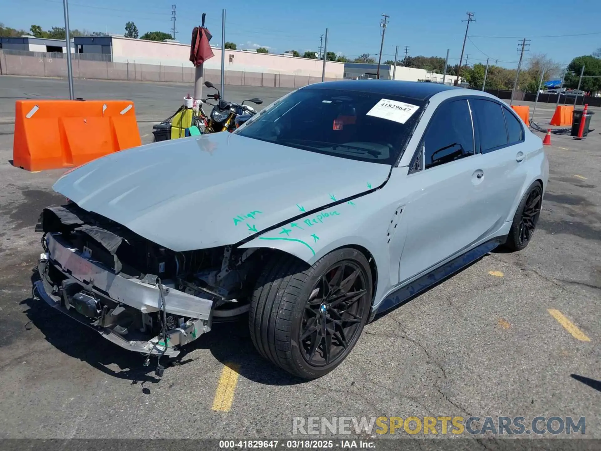2 Фотография поврежденного автомобиля WBS33AY04NFL61341 BMW M3 2022