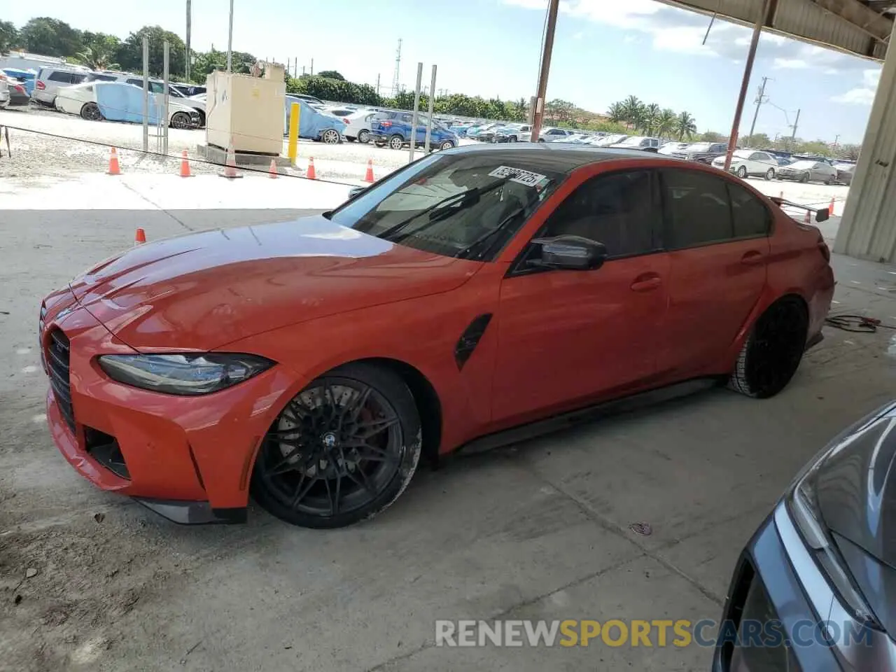 1 Photograph of a damaged car WBS33AY05NFM44079 BMW M3 2022