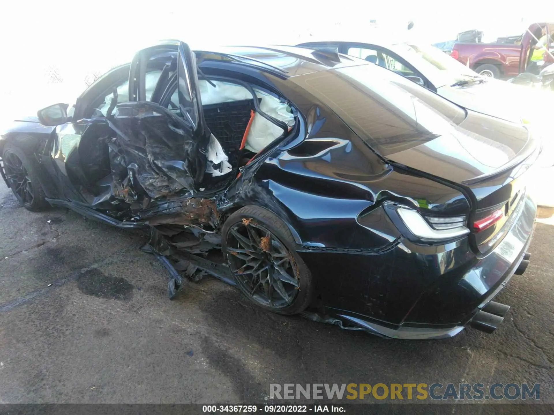 3 Photograph of a damaged car WBS33AY08NFL98280 BMW M3 2022
