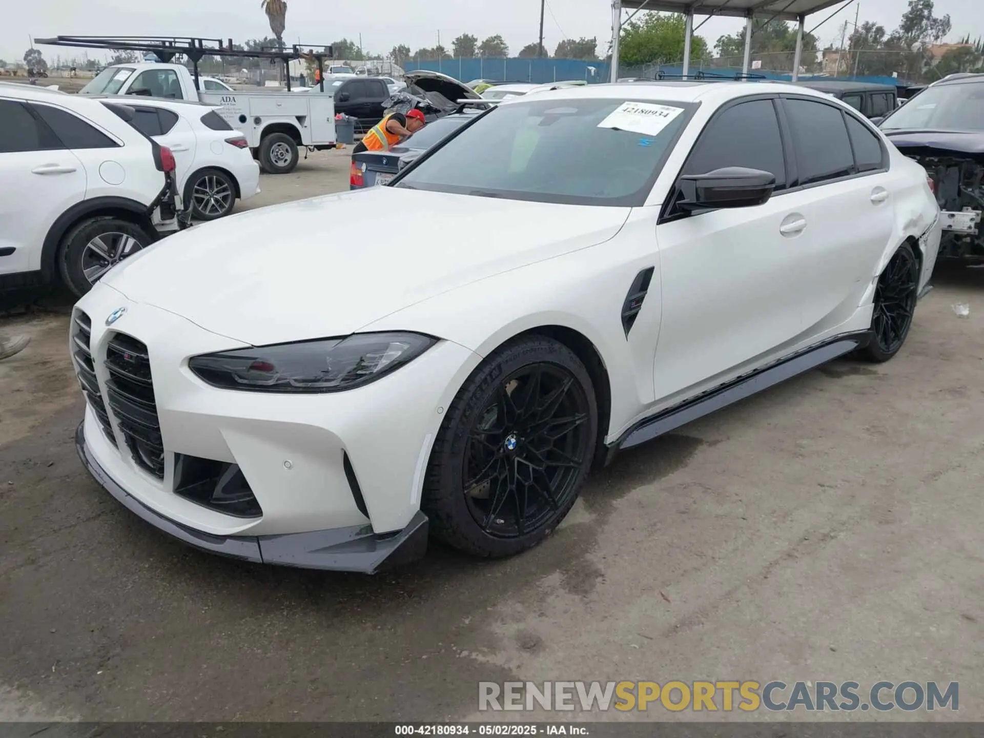 2 Photograph of a damaged car WBS33AY09NFL79043 BMW M3 2022