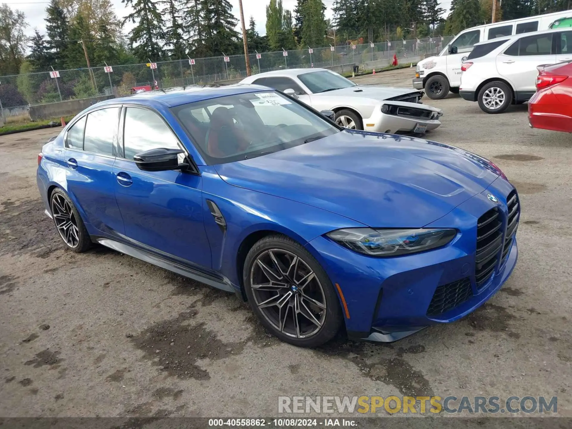 1 Photograph of a damaged car WBS43AY03NFL97932 BMW M3 2022