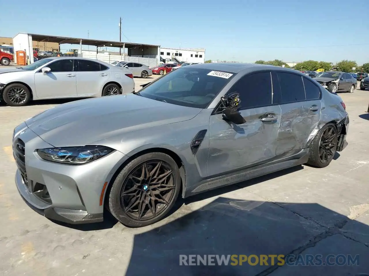 1 Фотография поврежденного автомобиля WBS43AY03NFM63783 BMW M3 2022