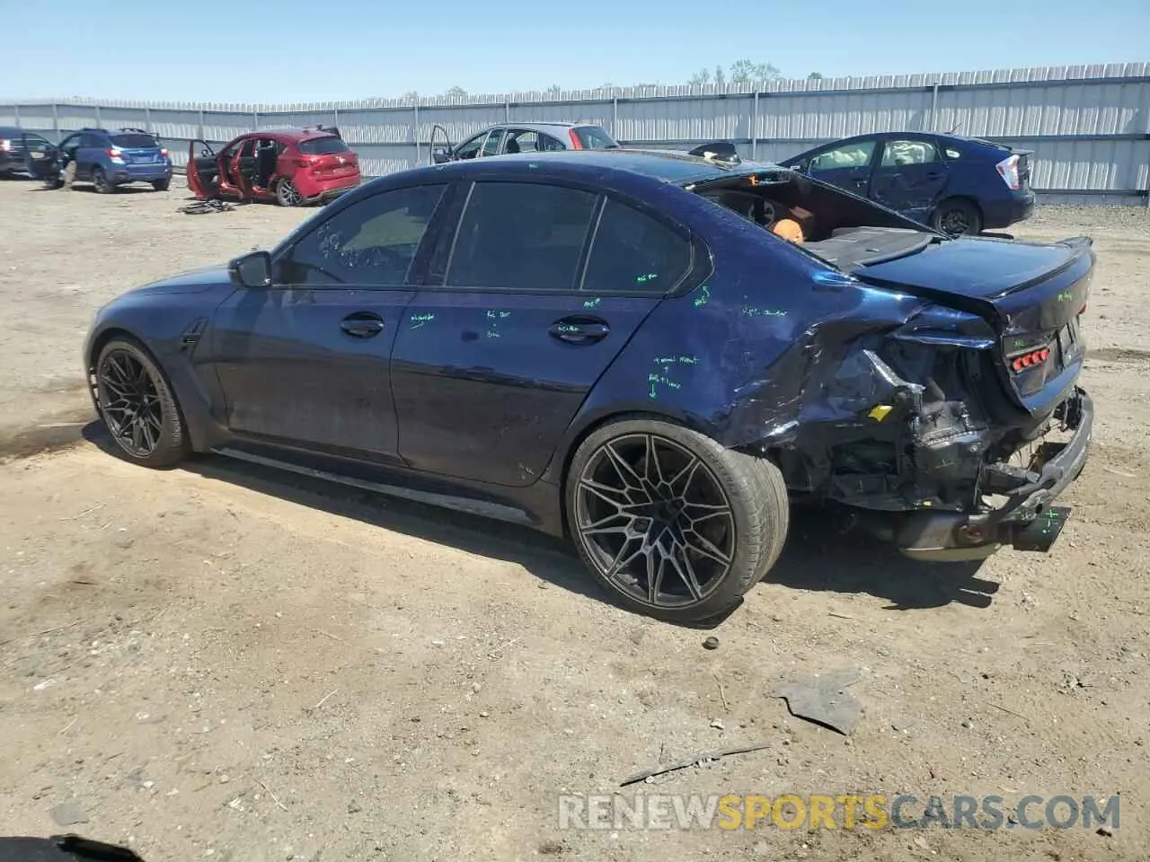 2 Фотография поврежденного автомобиля WBS43AY05NFL68593 BMW M3 2022