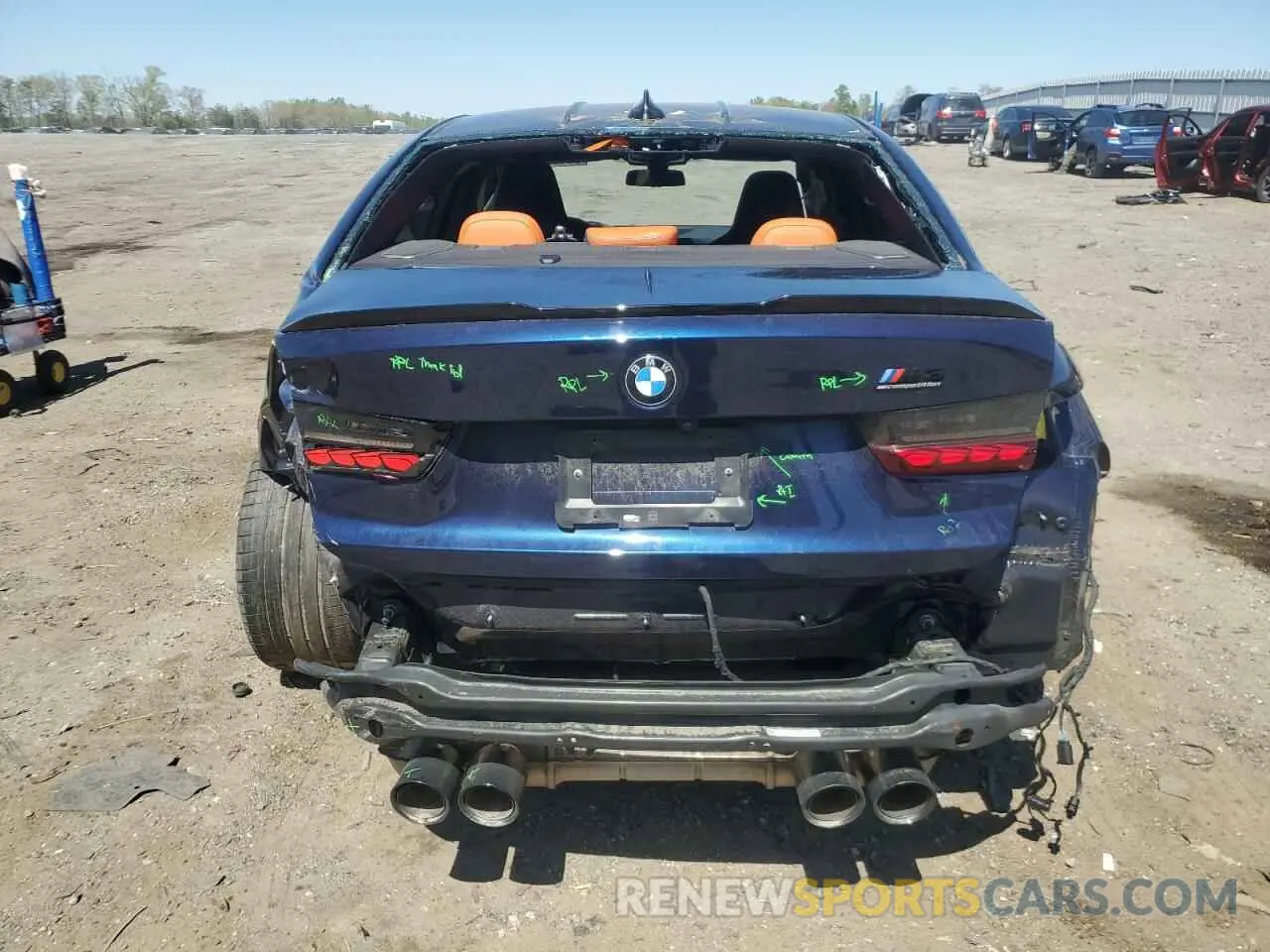 6 Фотография поврежденного автомобиля WBS43AY05NFL68593 BMW M3 2022