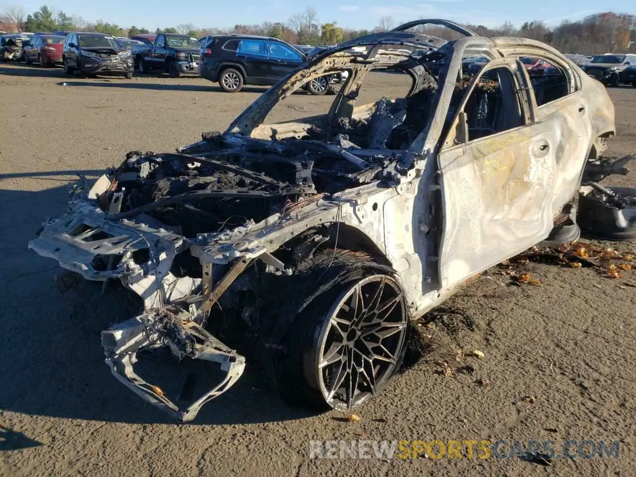 2 Photograph of a damaged car WBS43AY05NFM68614 BMW M3 2022