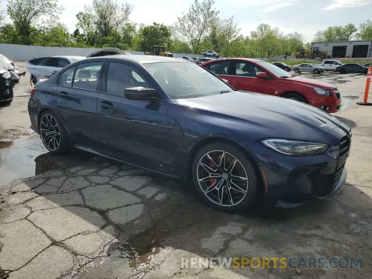 4 Photograph of a damaged car WBS43AY06NFN13995 BMW M3 2022