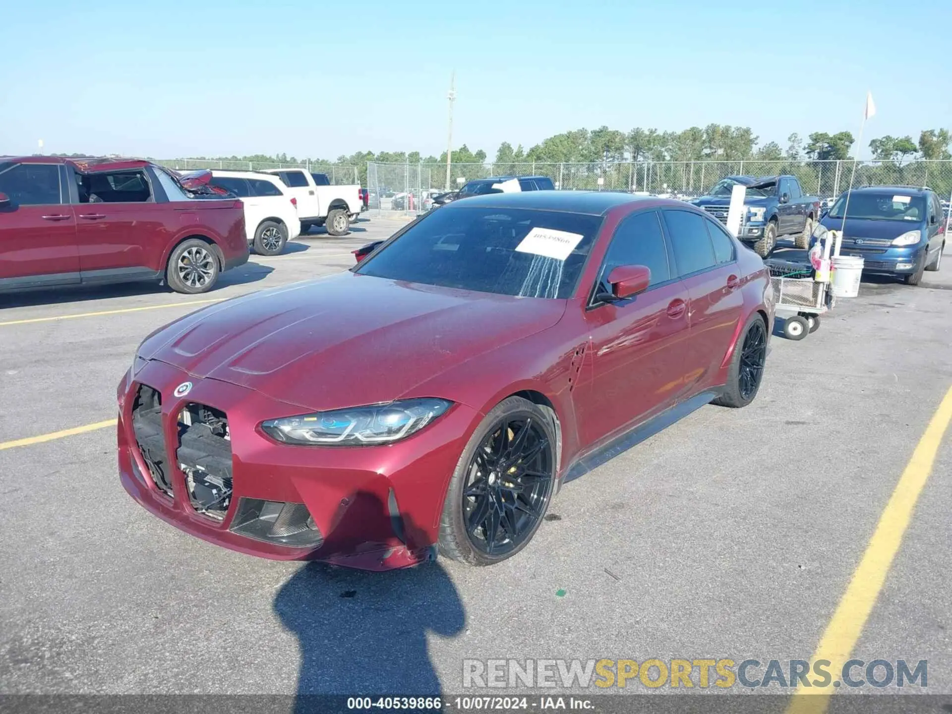 2 Photograph of a damaged car WBS43AY08NFN14713 BMW M3 2022