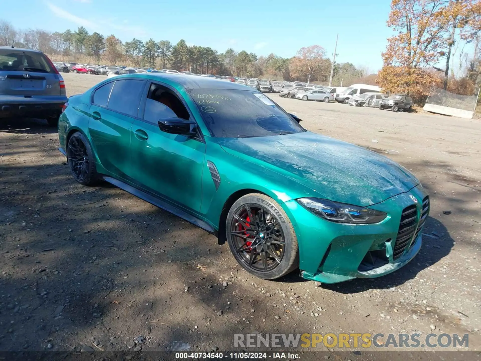 1 Photograph of a damaged car WBS43AY0XNFM39738 BMW M3 2022