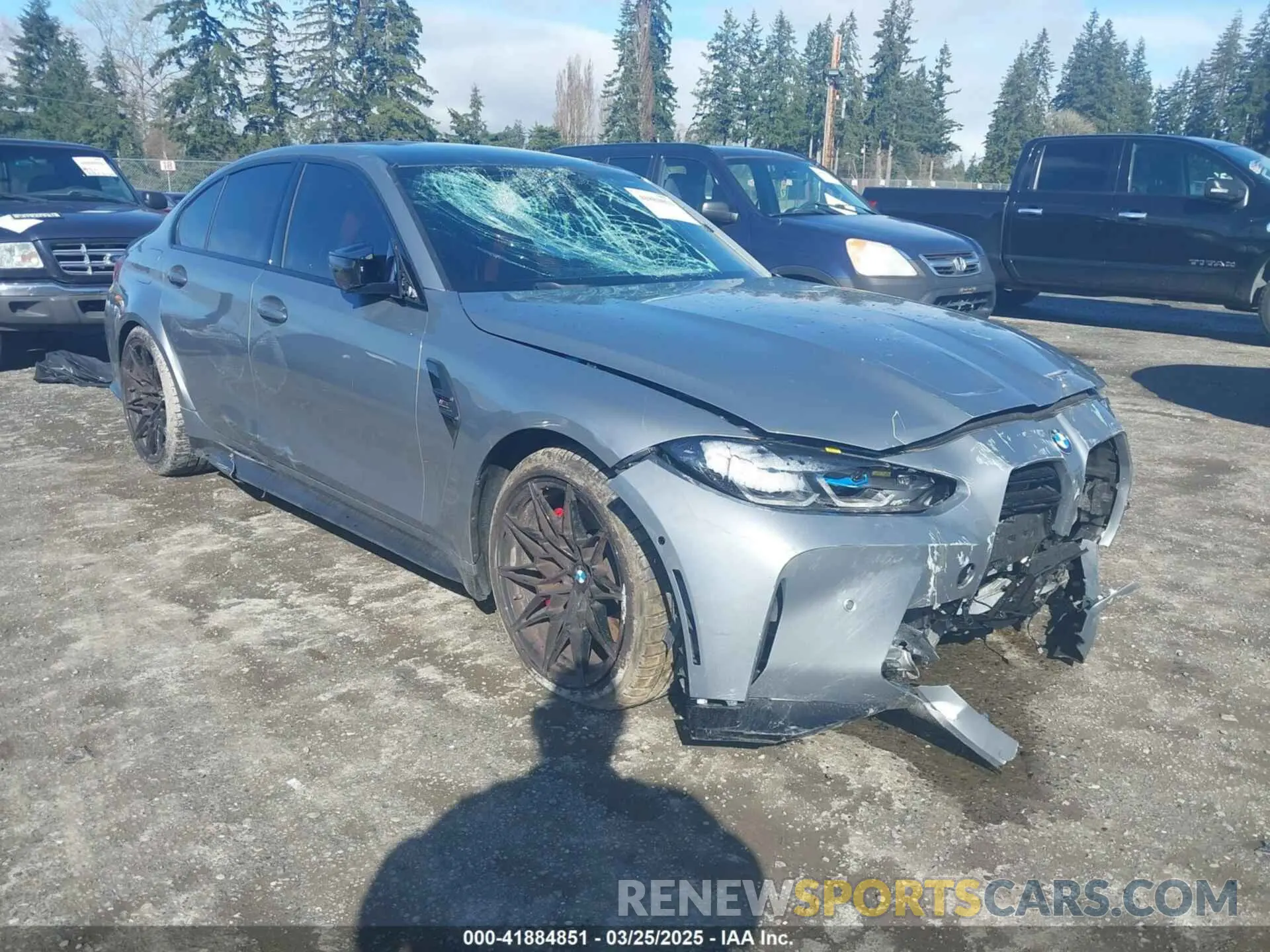 1 Photograph of a damaged car WBS33AY05PFR45136 BMW M3 2023