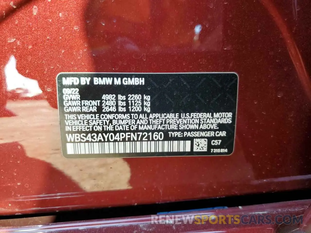 13 Фотография поврежденного автомобиля WBS43AY04PFN72160 BMW M3 2023