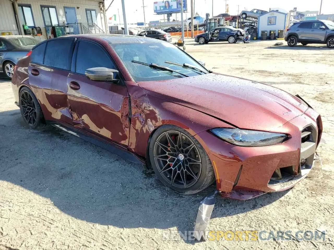 4 Фотография поврежденного автомобиля WBS43AY04PFN72160 BMW M3 2023