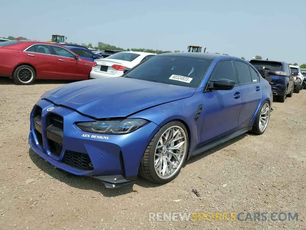 1 Photograph of a damaged car WBS43AY08PFP33058 BMW M3 2023
