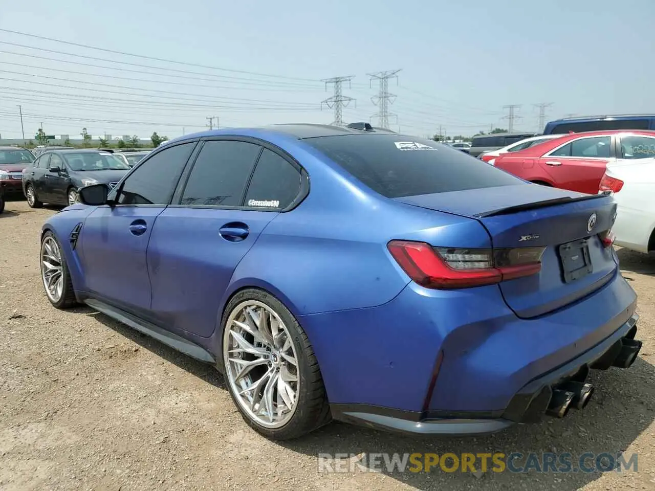 2 Photograph of a damaged car WBS43AY08PFP33058 BMW M3 2023
