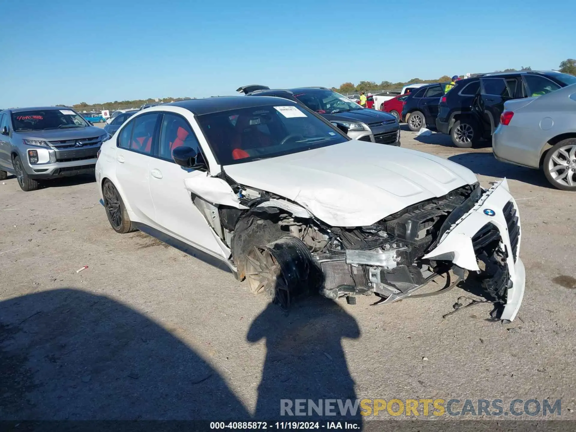 1 Photograph of a damaged car WBS43AY02RFS13358 BMW M3 2024