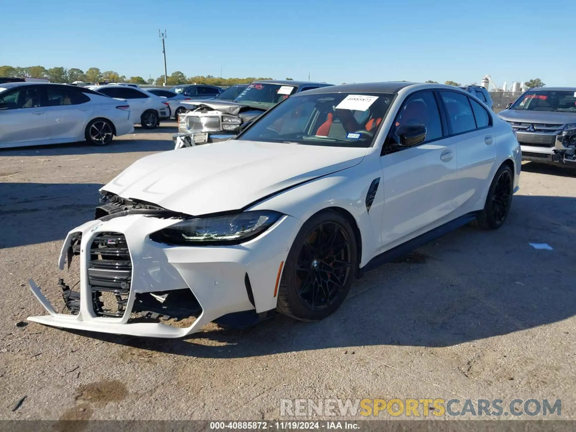 2 Photograph of a damaged car WBS43AY02RFS13358 BMW M3 2024