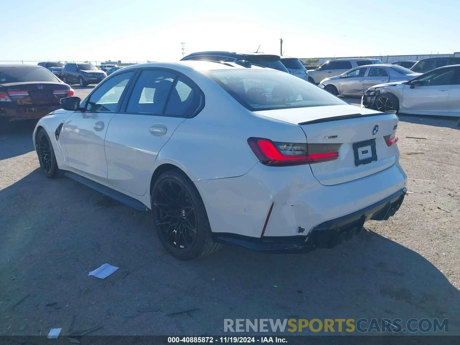 3 Photograph of a damaged car WBS43AY02RFS13358 BMW M3 2024