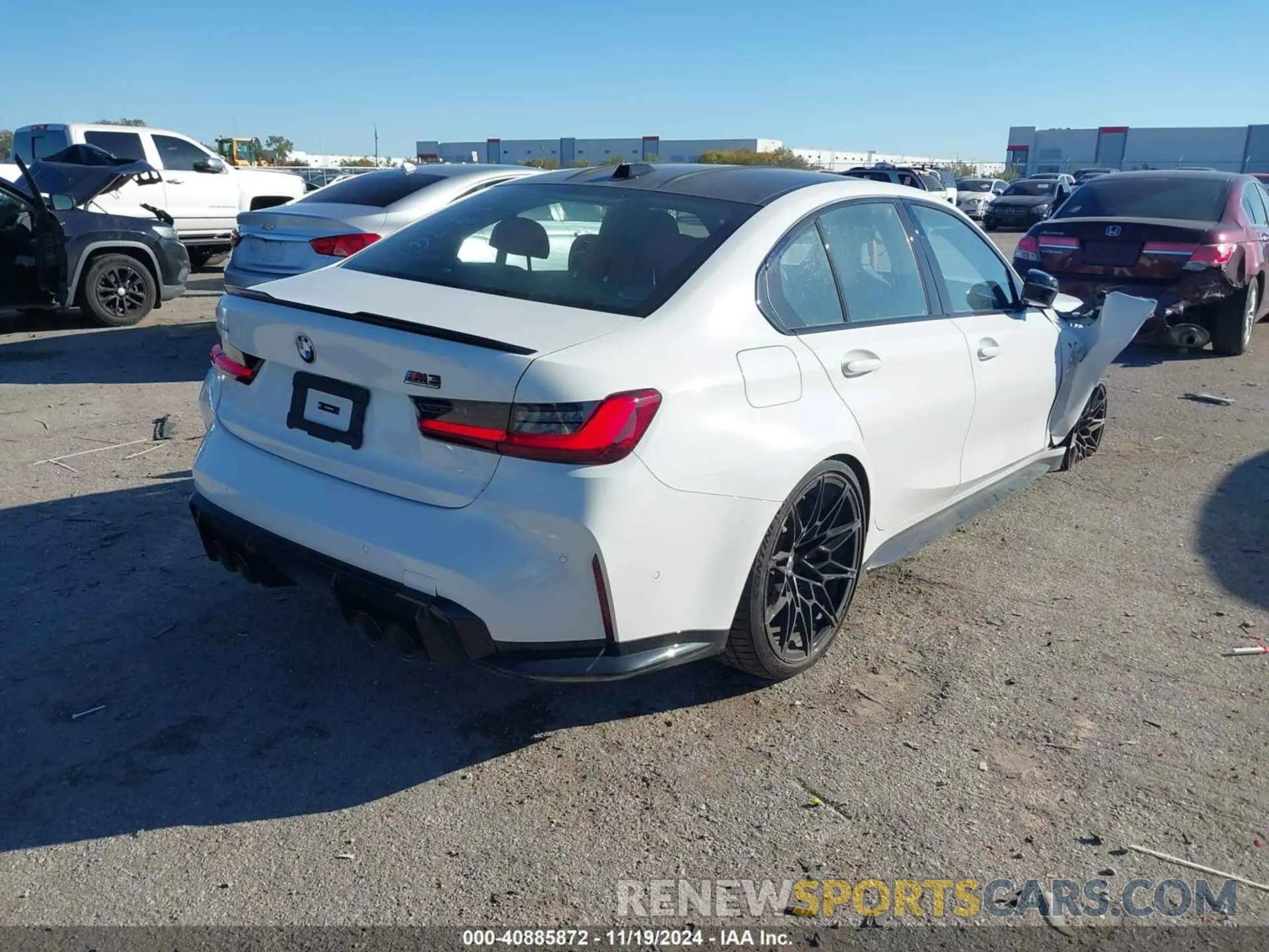 4 Photograph of a damaged car WBS43AY02RFS13358 BMW M3 2024