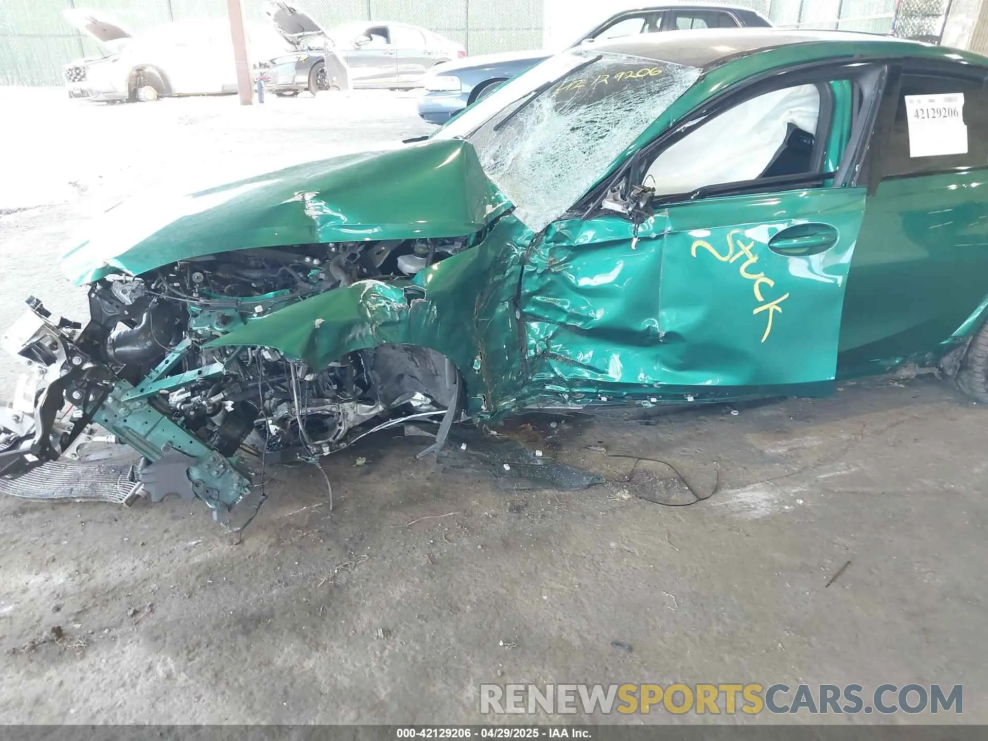 6 Photograph of a damaged car WBS43AY04RFS01910 BMW M3 2024