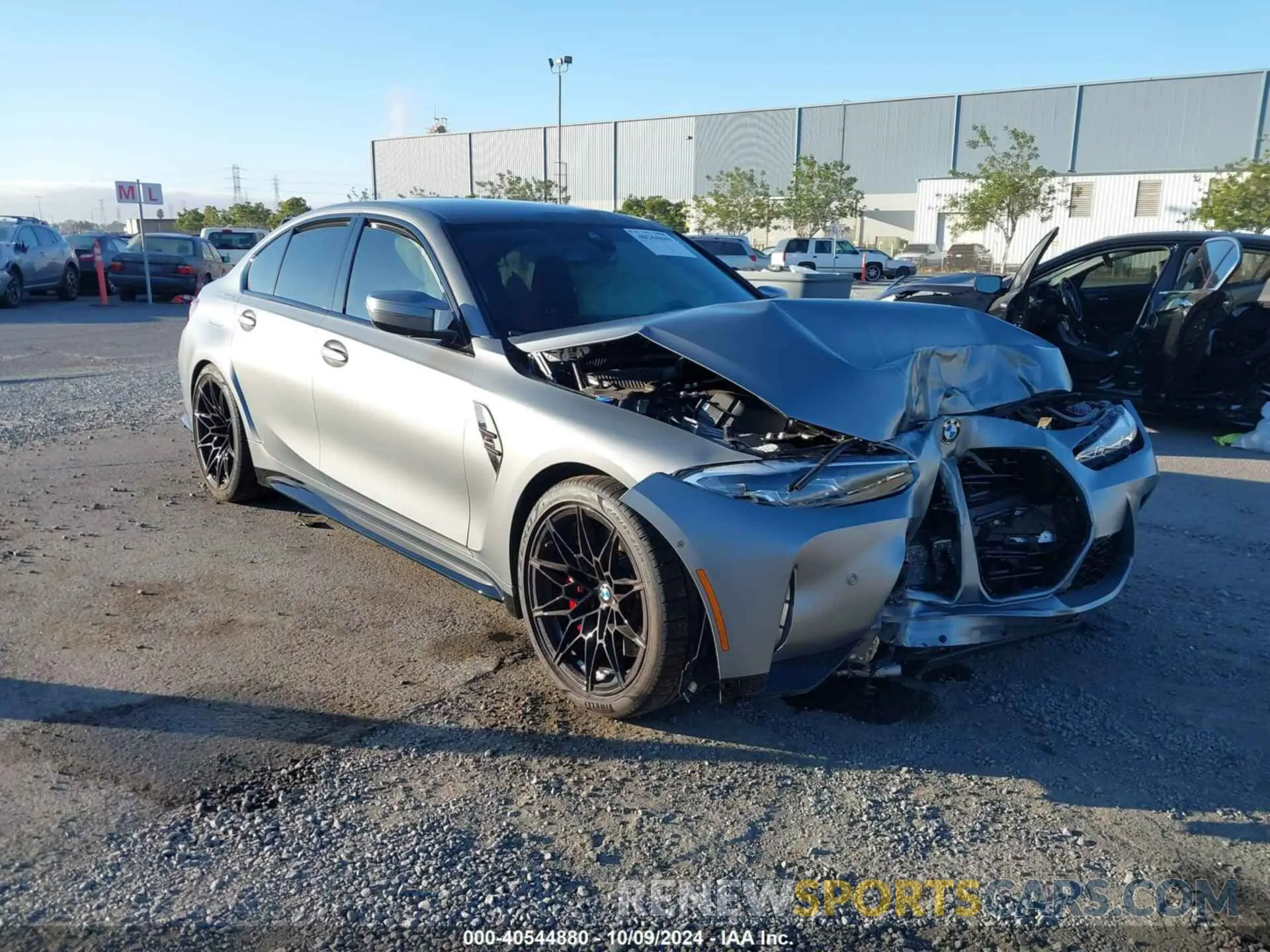 1 Photograph of a damaged car WBS43AY08RFS07581 BMW M3 2024