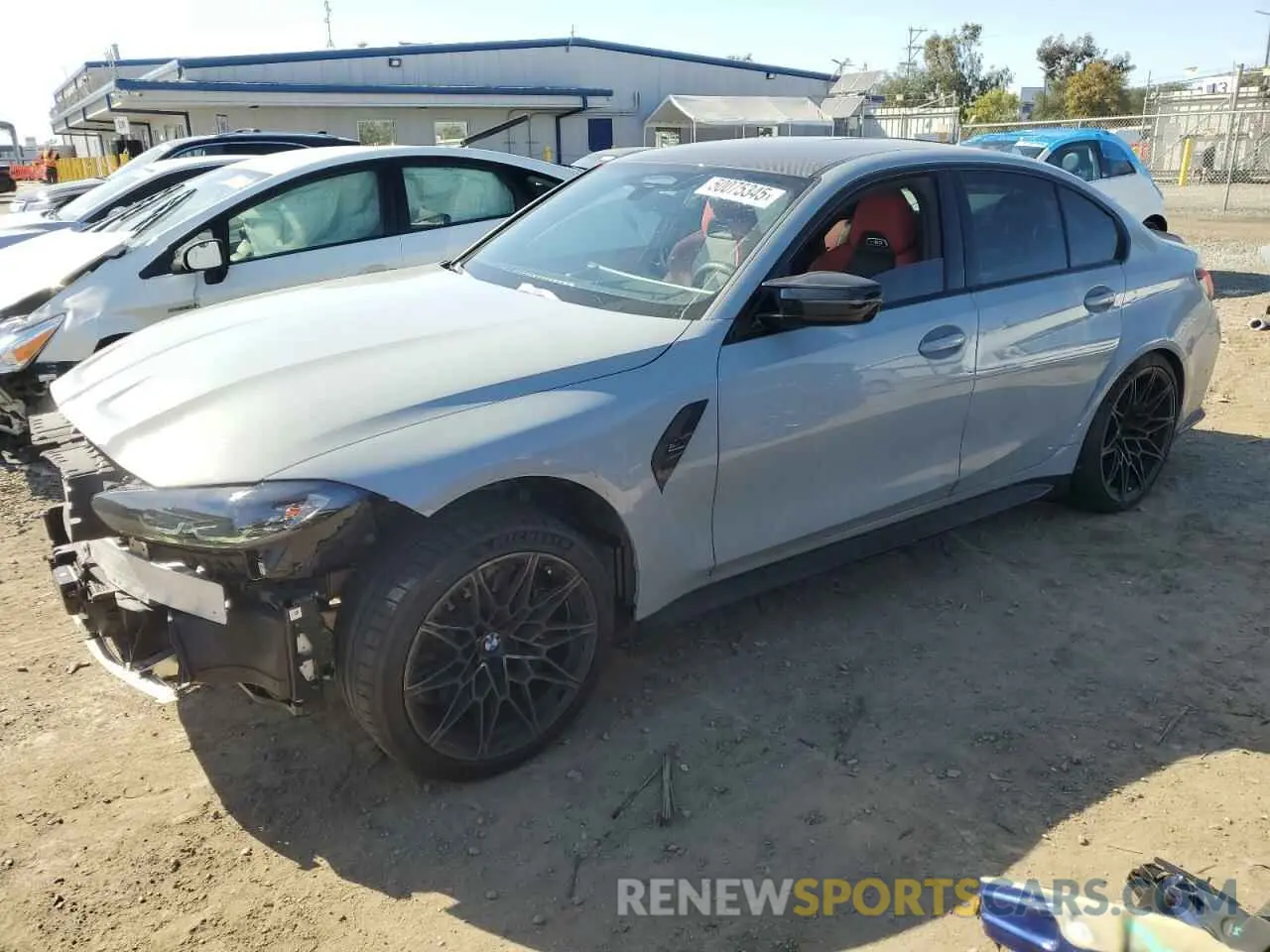 1 Photograph of a damaged car WBS43AY08RFT28739 BMW M3 2024