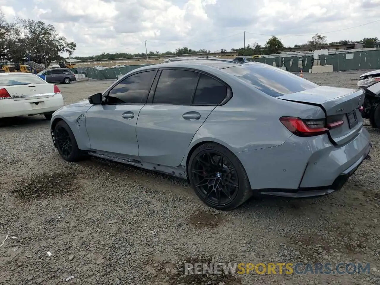2 Photograph of a damaged car WBS43AY08RFT30099 BMW M3 2024