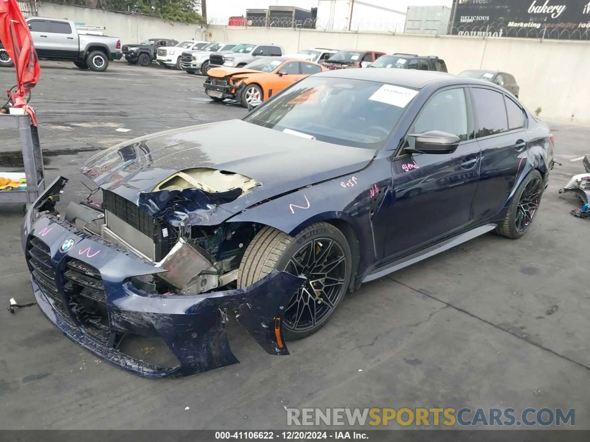 2 Фотография поврежденного автомобиля WBS43AY09RFR69009 BMW M3 2024