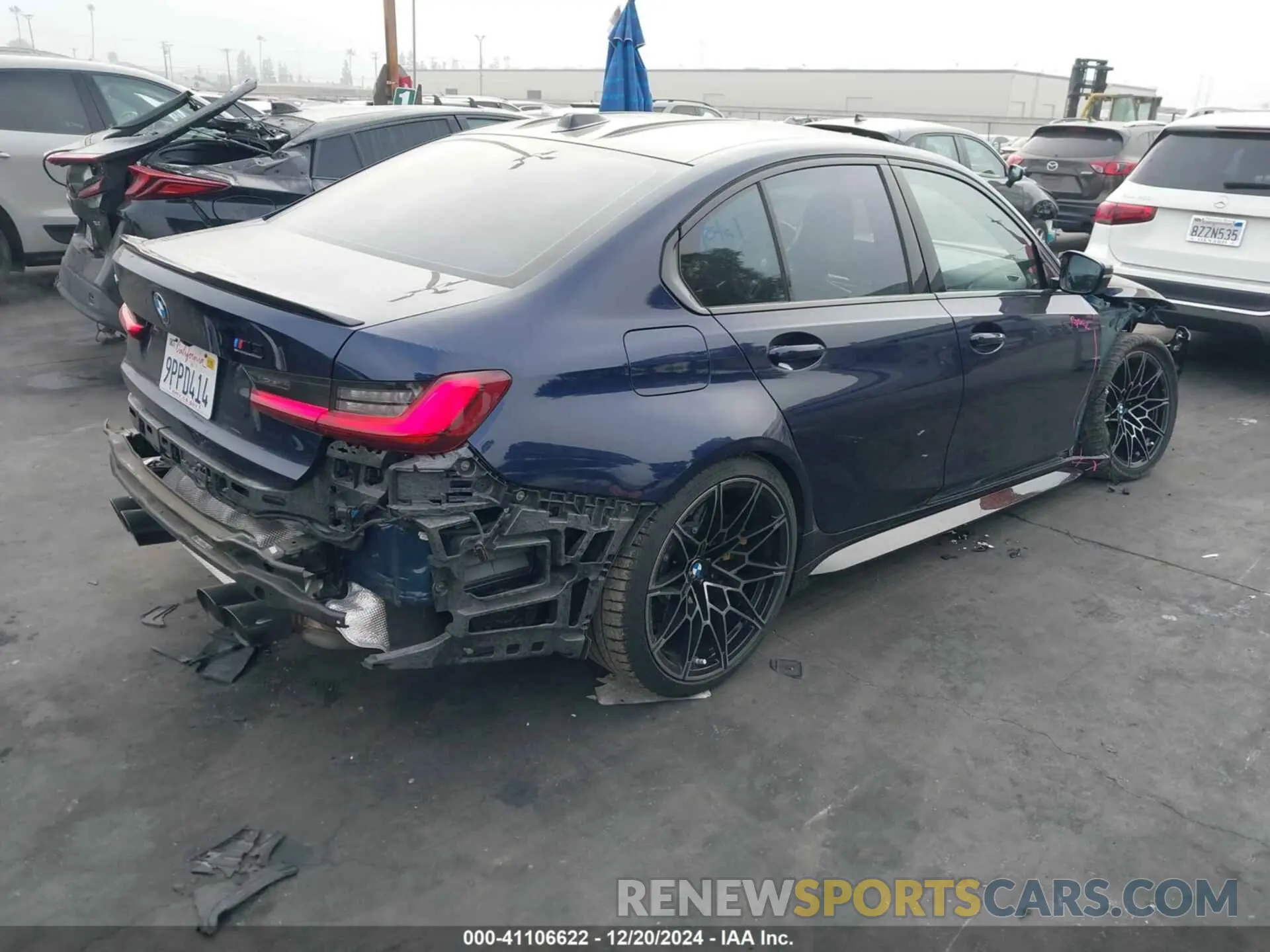 4 Фотография поврежденного автомобиля WBS43AY09RFR69009 BMW M3 2024