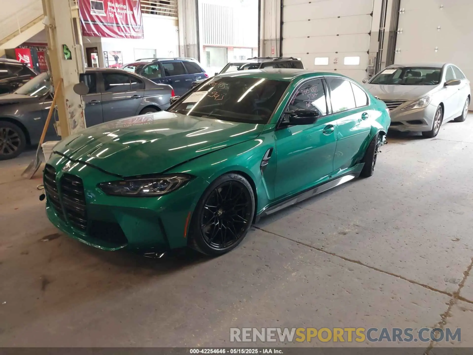 2 Photograph of a damaged car WBS43AY0XRFT45221 BMW M3 2024