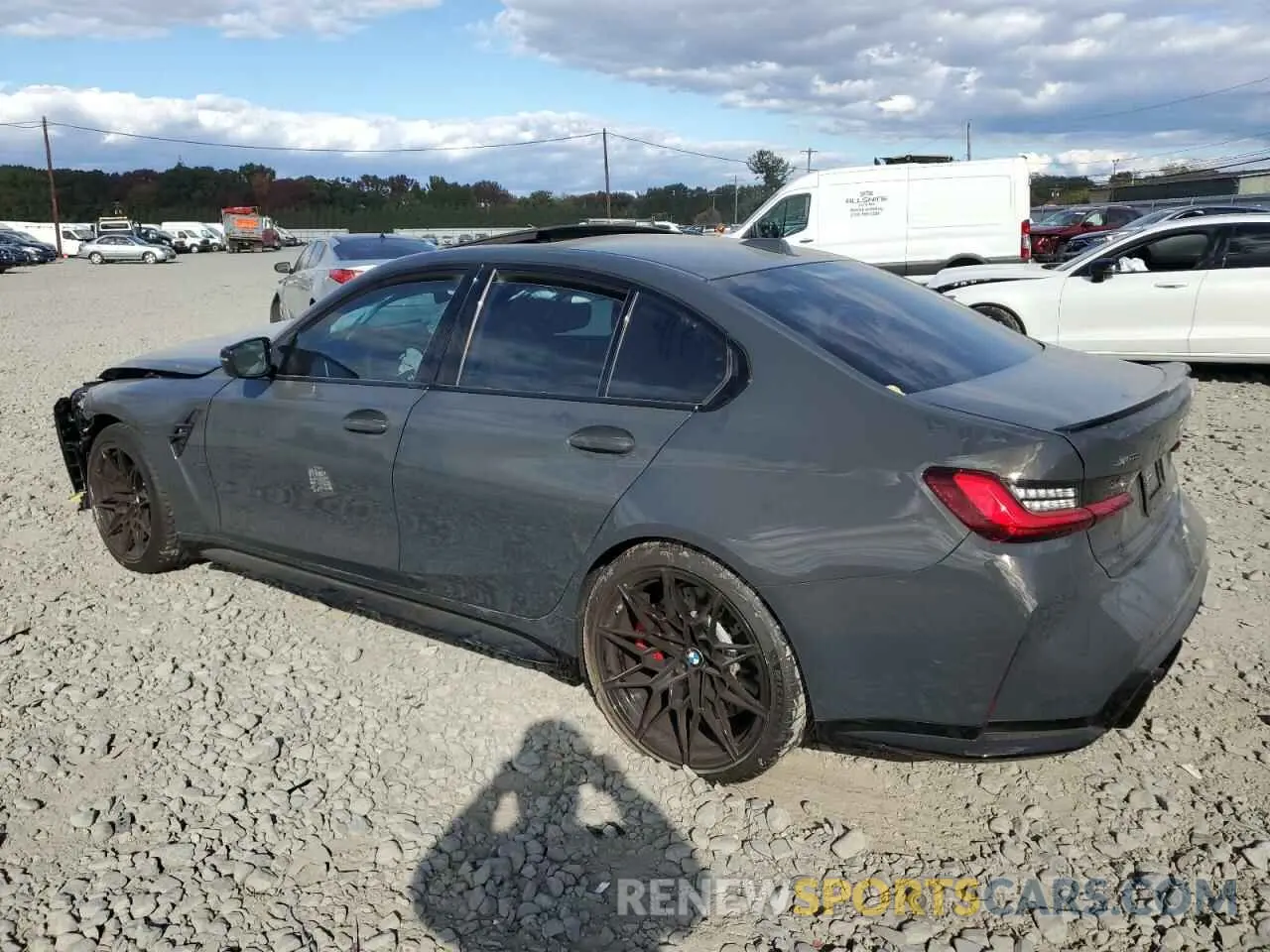 2 Photograph of a damaged car WBS43AY0XRFT55859 BMW M3 2024