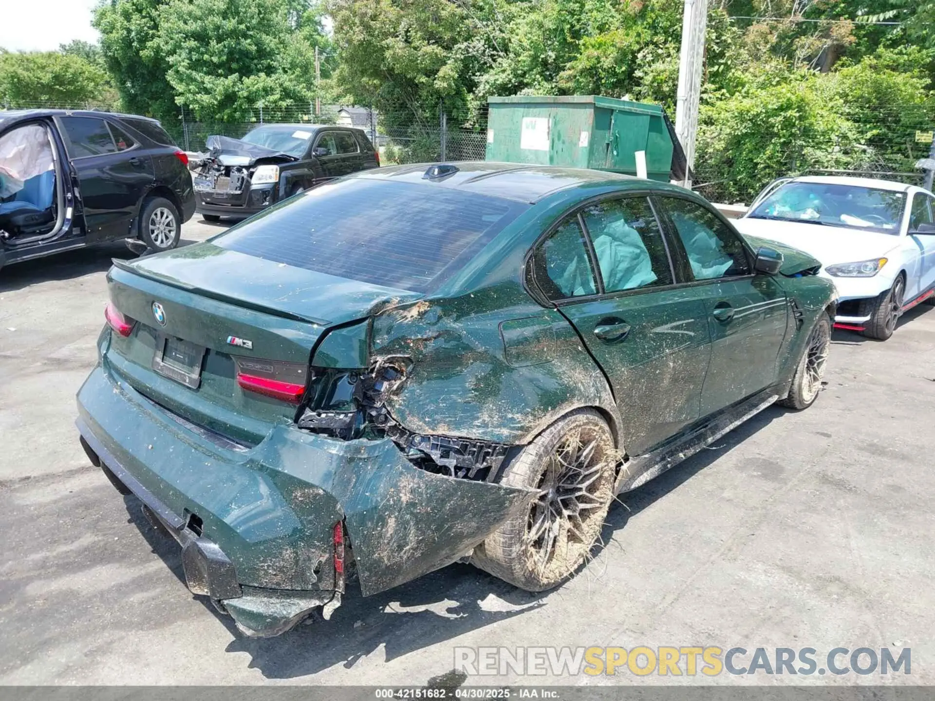 4 Photograph of a damaged car WBS53AY01RFT48402 BMW M3 2024