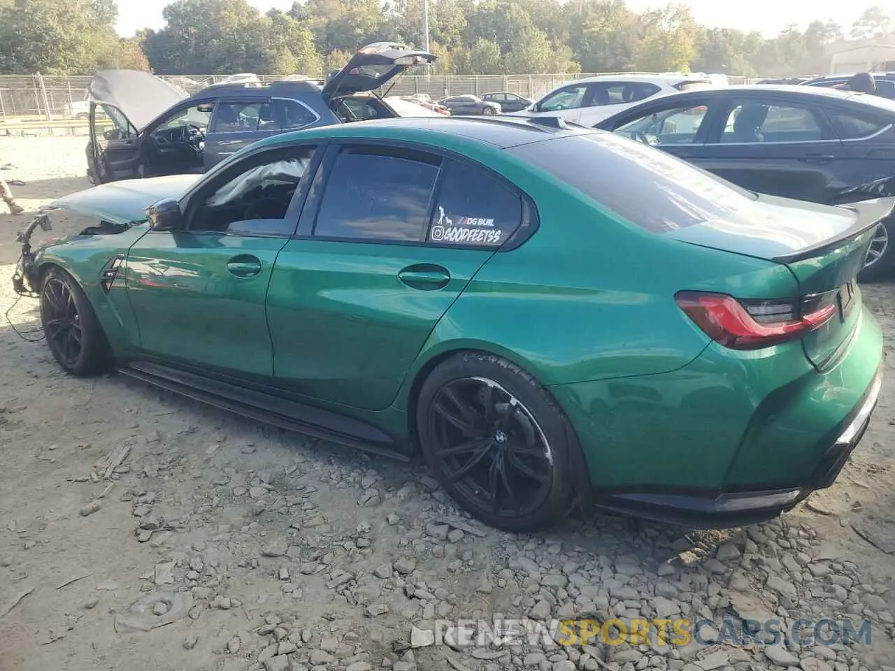 2 Photograph of a damaged car WBS53AY05RFS94439 BMW M3 2024