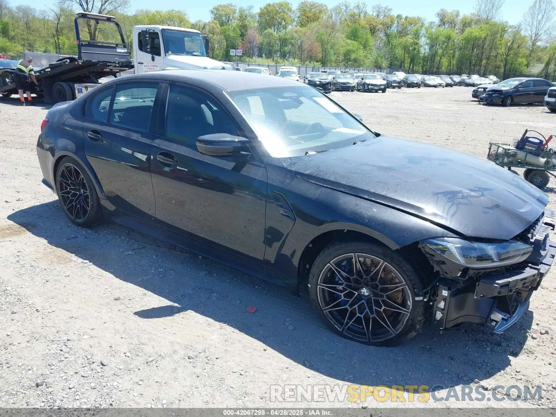 1 Photograph of a damaged car WBS33HJ05SFU14546 BMW M3 2025