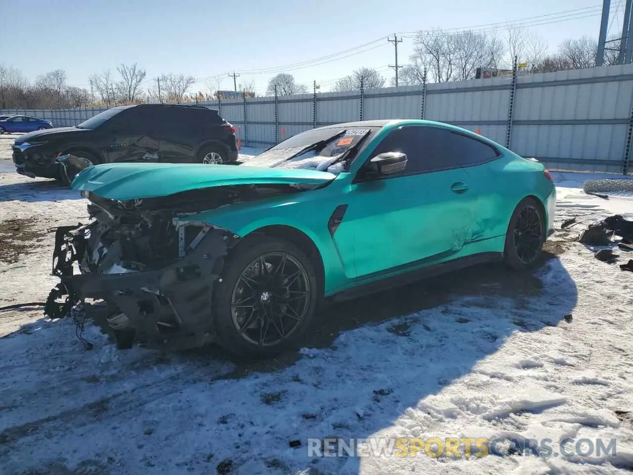 1 Photograph of a damaged car WBS33AZ03MCH13035 BMW M4 2021