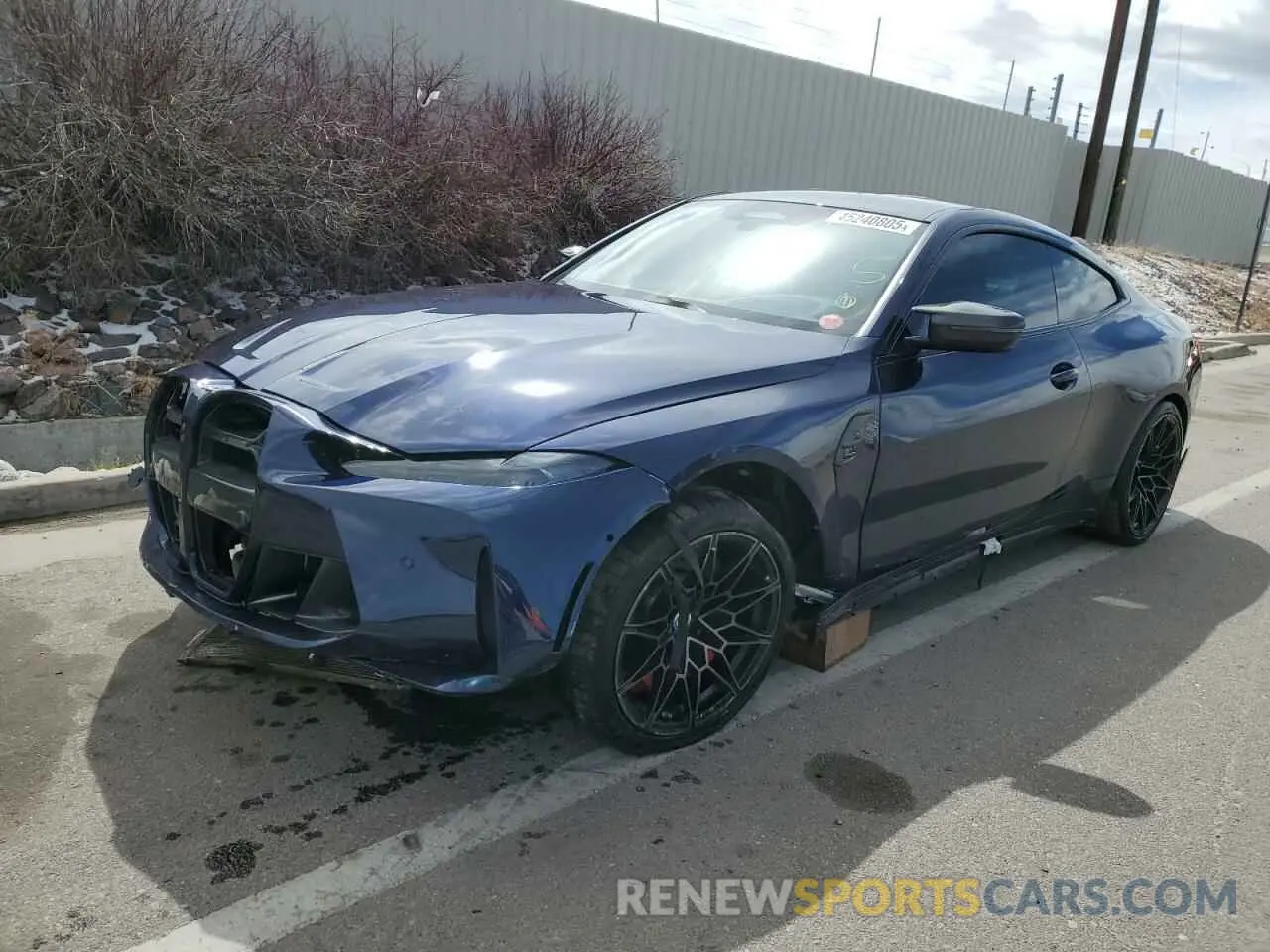 1 Фотография поврежденного автомобиля WBS43AZ01NCK91432 BMW M4 2022