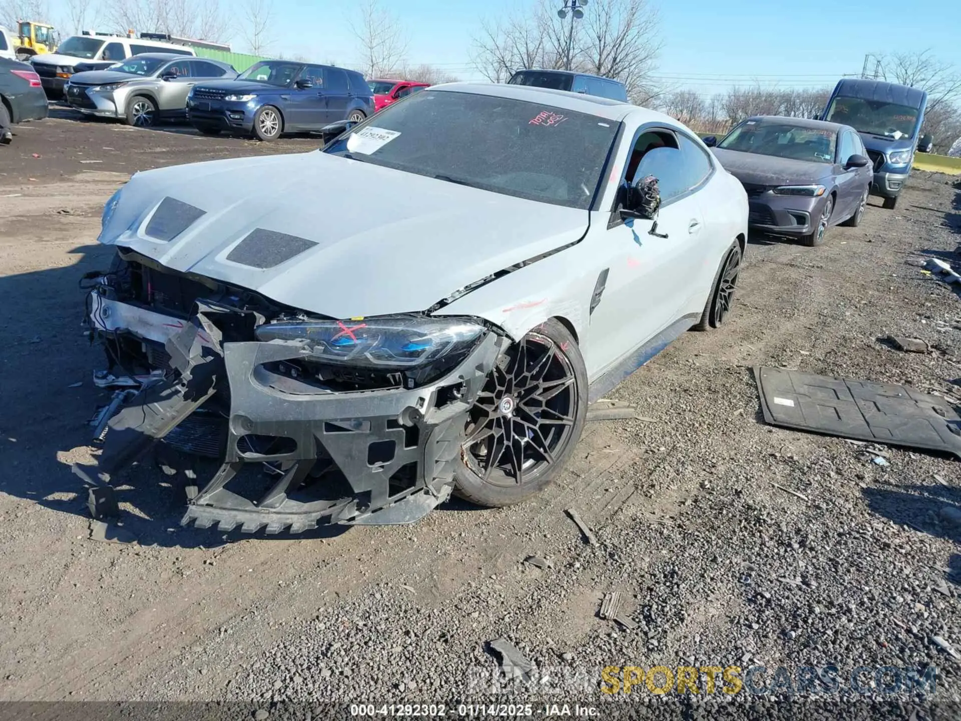 2 Photograph of a damaged car WBS43AZ02NCK30252 BMW M4 2022