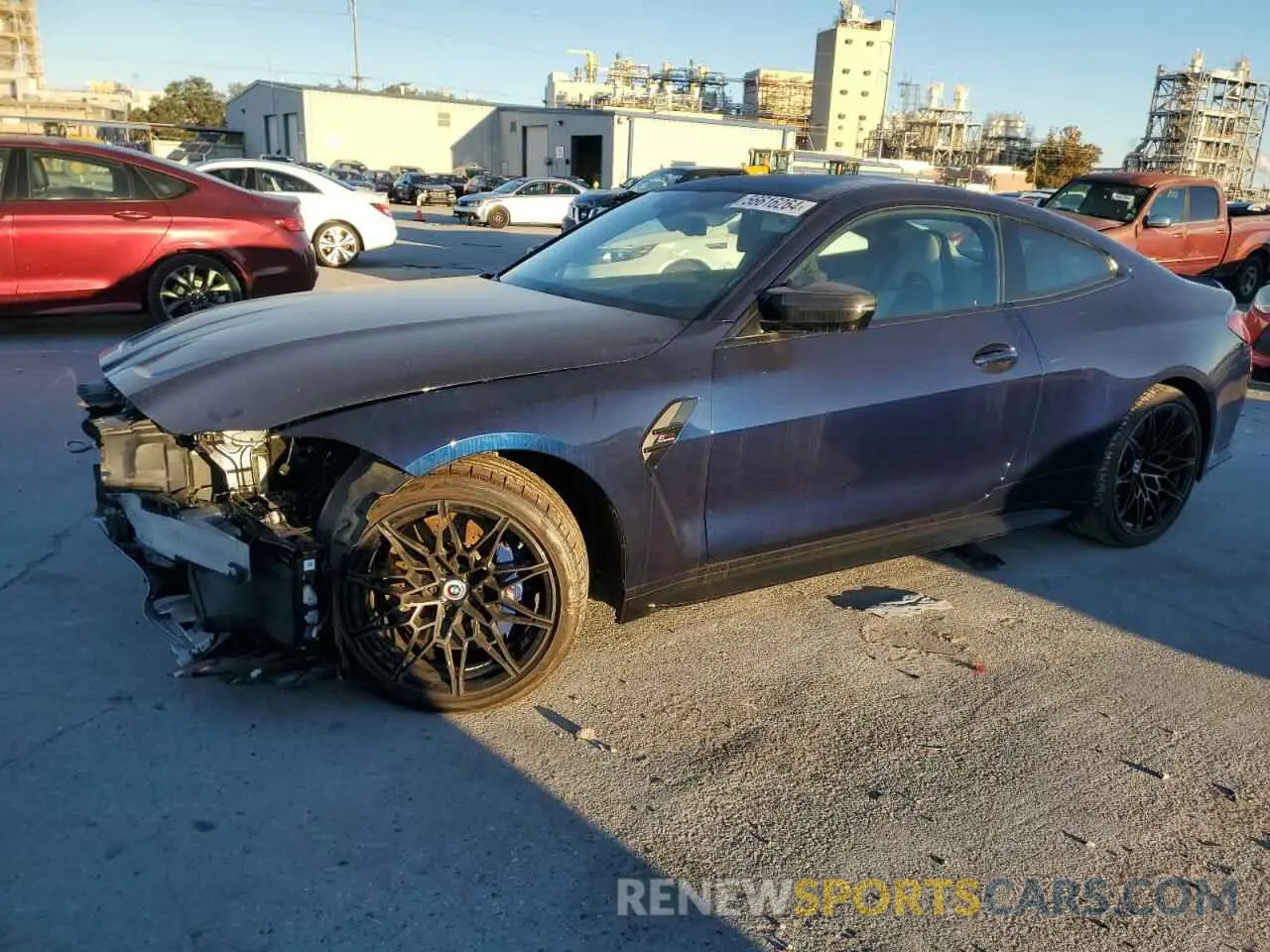 1 Photograph of a damaged car WBS43AZ03NCK35637 BMW M4 2022