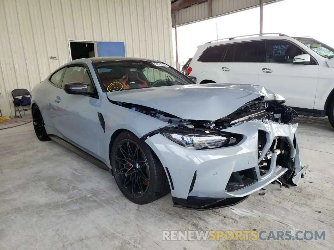 1 Фотография поврежденного автомобиля WBS43AZ09NCK17966 BMW M4 2022